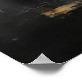 Poster Beautiful Modern Abstract  old small town painting (Coin)