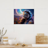 Poster Beautiful Mythic Tiger Goddess with Saturn Rising (Cuisine)