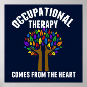 Poster Beautiful Occupational Therapy Tree Quote (Devant)