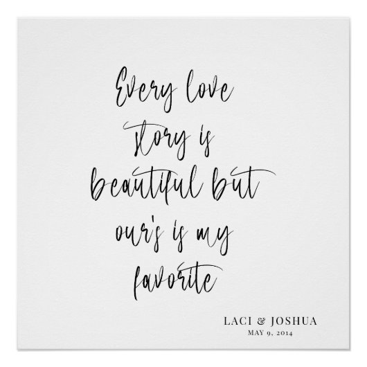 Poster Beautiful Personalized Wedding Tapestry Backdrop (Devant)