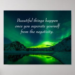 Poster Beautiful Things Happen Inspirational Quote
