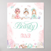 Poster Beauty Bar Spa Fête Fille Anniversaire (Devant)