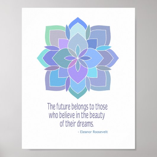 Poster Beauty of Dreams Quote (Devant)