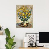Poster Beaux-arts, Claude Monet Jérusalem Artichoke Flowe (Bureau à domicile)