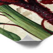 Poster Beaux-Arts de la fleur de peigne de Cock (Coin)