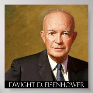 Poster Beaux-arts du Président Dwight David Eisenhower