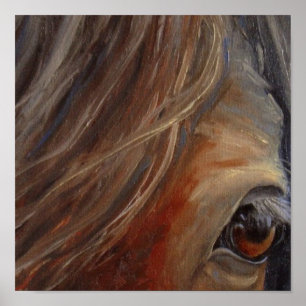 Poster Beaux-Arts pour les yeux du cheval