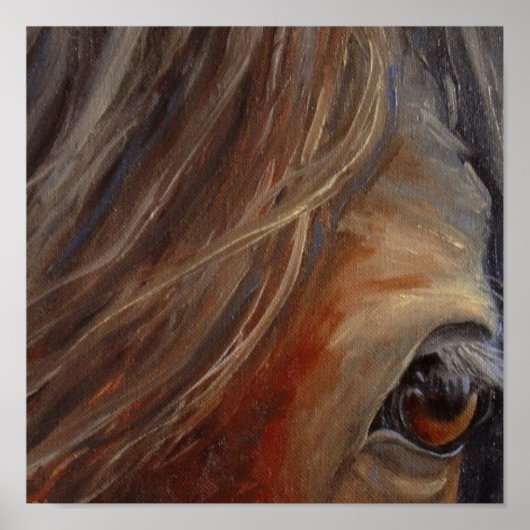Poster Beaux-Arts pour les yeux du cheval (Devant)
