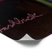 Poster Beaux bateaux rouges orange bleu vert à Collioure (Coin)