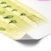 Poster Beaux cactus vintages, succulents, cactus bloomi (Coin)