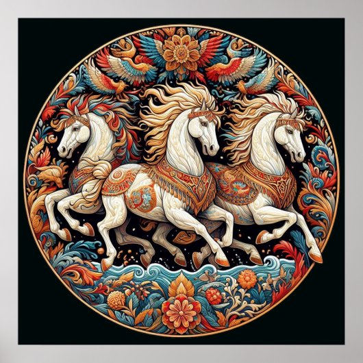 Poster "Beaux chevaux mystiques" 21 (Devant)