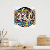 Poster "Beaux Chevaux Mystiques" 26 (Cuisine)