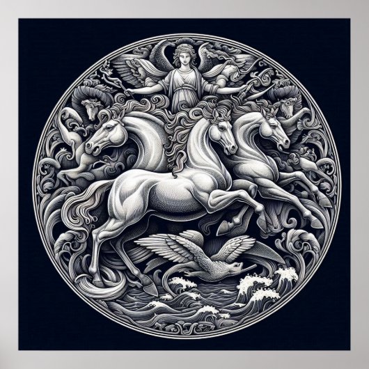 Poster "Beaux Chevaux Mystiques" 35 (Devant)