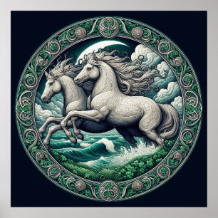 Poster "Beaux chevaux mystiques" 42