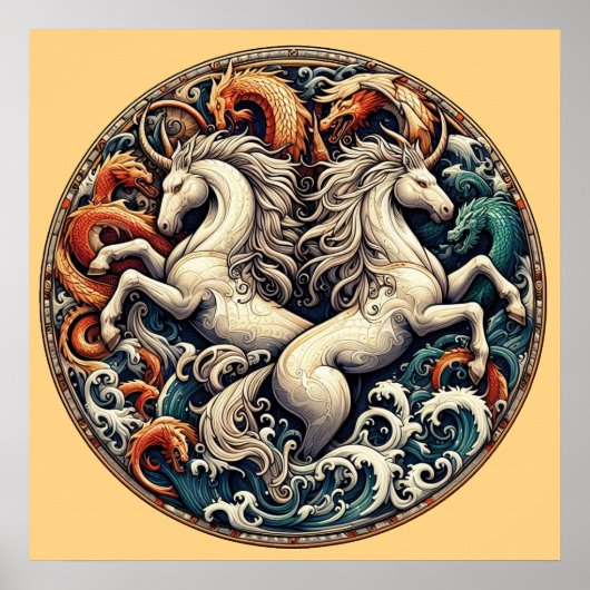 Poster "Beaux Chevaux Mystiques" 47 V2 (Devant)