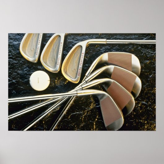 Poster Beaux clubs de golf (Devant)