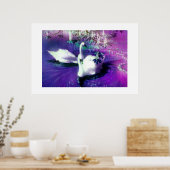 Poster Beaux cygnes (Cuisine)