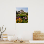 Poster Beaux jardins et célèbre château en Ecosse (Cuisine)
