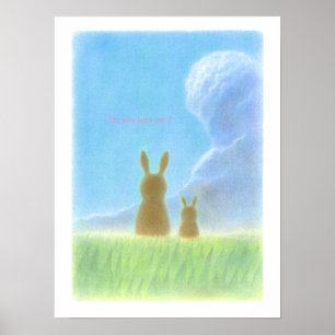 Poster Beaux lapins