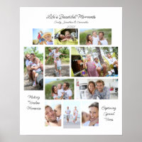 Beaux Moments De La Vie 11 Photos Collage Blanc