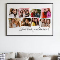 Beaux moments, souvenirs géniaux, collage de photo