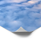 Poster Beaux nuages blancs (Coin)