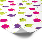 Poster Beaux oiseaux colorés (Coin)