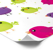 Poster Beaux oiseaux colorés (Coin)