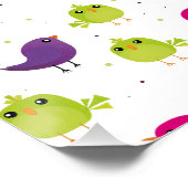 Poster Beaux oiseaux colorés (Coin)