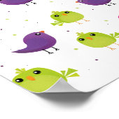 Poster Beaux oiseaux colorés (Coin)