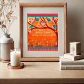 Poster Beaux oiseaux folkloriques Inspirer Accueil Citati