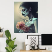 Poster Beaux os IA Art Généré (Bureau à domicile)
