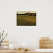 Poster Beaux - Paysage avec bâtiment agricole (Cuisine)