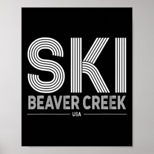 Poster Beaver Creek Station de ski Usa Rocky Mountains Am
