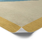 Poster Beaver Lake Blue Fish Vintage voyage (Coin)