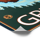 Poster Beaver & Mt Hood - Gresham, Oregon (Coin)