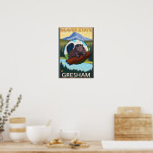 Poster Beaver & Mt Hood - Gresham, Oregon (Cuisine)