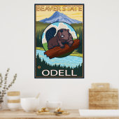 Poster Beaver & Mt. Hood - Odell, Oregon (Cuisine)