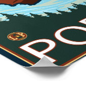 Poster Beaver & Mt Hood - Portland, Oregon (Coin)