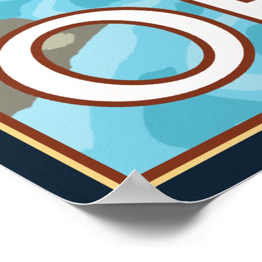 Poster Beaver & River - Portland, Oregon (Coin)