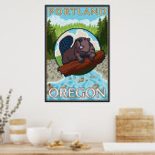 Poster Beaver & River - Portland, Oregon (Cuisine)