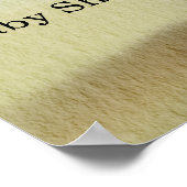 Poster Bébé à bord Baby shower d'accueil (Coin)