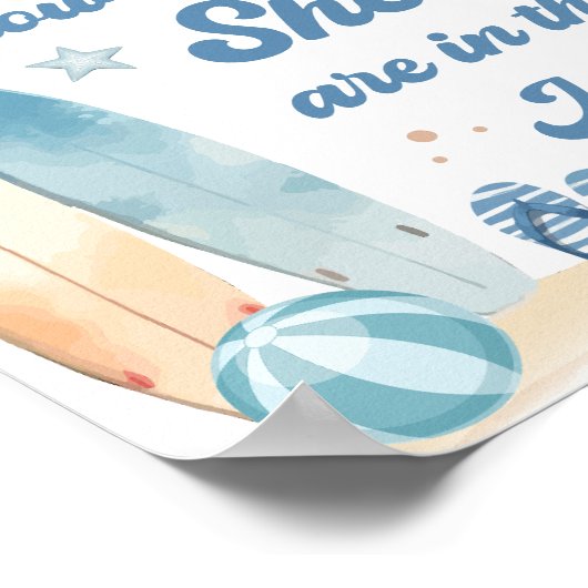 Poster Bébé à bord Baby shower Devinez combien de ventes (Coin)