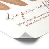 Poster Bébé à bord Surfboard Baby shower Déchets Raffle (Coin)