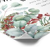 Poster bébé à feuillage persistant il fait froid à l'exté (Coin)