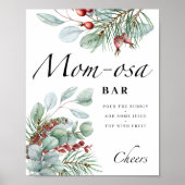 Poster bébé à feuillage persistant il fait froid à l'exté (Devant)