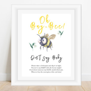 Poster Bébé Abeille - Ne dites pas bébé