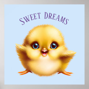 Poster Bébé adorable poussin