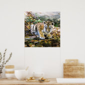 Poster Bébé adorable Tiger Cub (Cuisine)