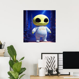 Poster Bébé Alien IA Alien 
